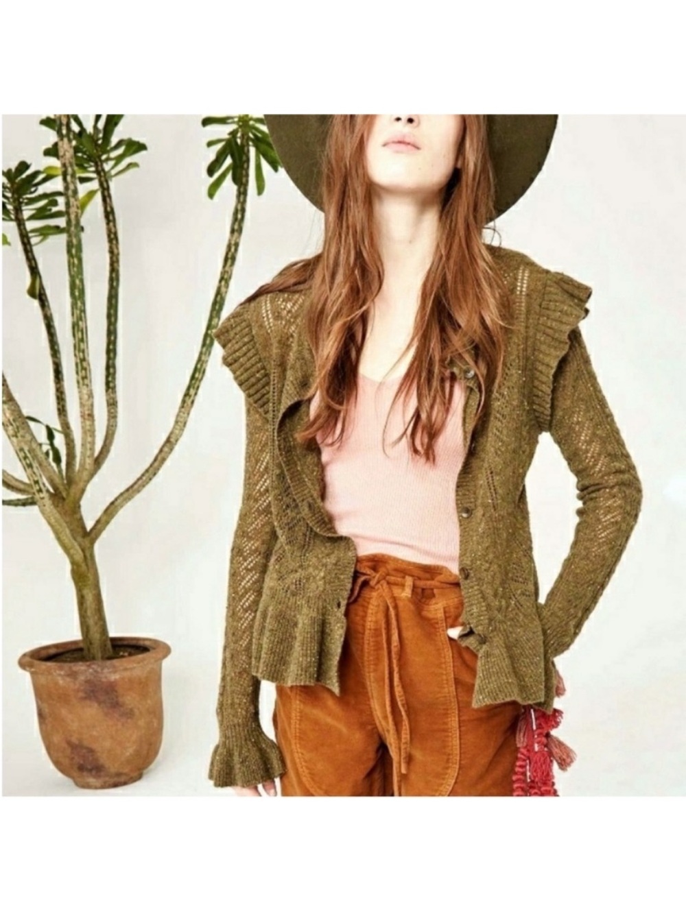 Ulla Johnson Amara Cashmere Ruffle Cardigan